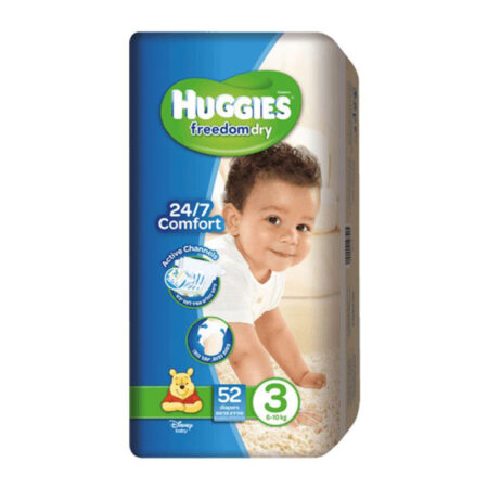 HUGGIES FREEDOM DRY MINI NO3 52's