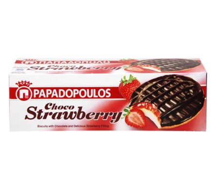 PAPADOPOULOS CHOCO STRAWBERRY 150GR