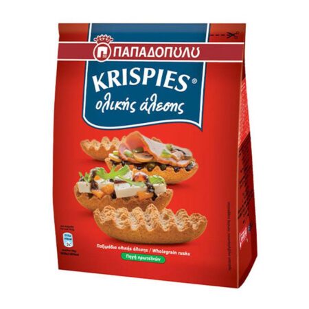PAPADOPOULOS KRISPIES WHOLE GRAIN 200GR