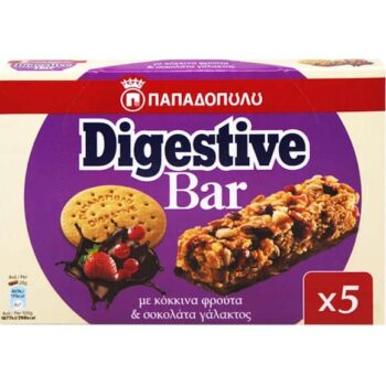 DIGESTIVE MILK CHOCO& RED FRUITS 5X28GR