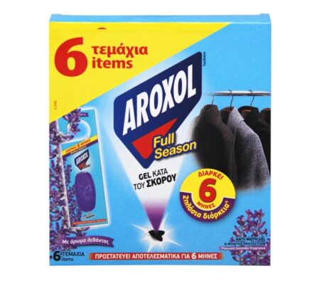 AROXOL FULL SEASON ΣΚΟΡΟΚΤΟΝΟ GEL 6PCS