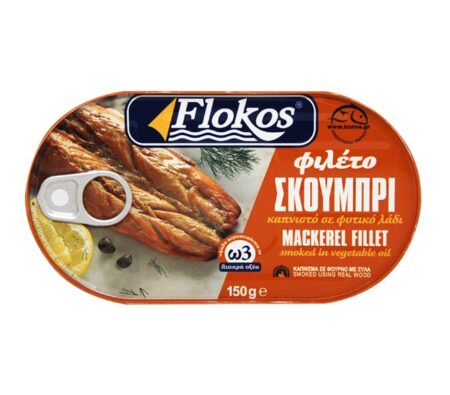 FLOKOS SMOKED IN VEGETABLE OIL 150GR