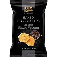 Snips Potato Chips Gourmet Black Pepper