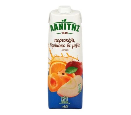 LANITIS ORANGE&APRICOT&APPLE JUICE 1L