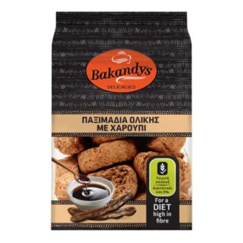 BAKANDYS WHOLEMEAL CRISP ROLLS CAROB200G