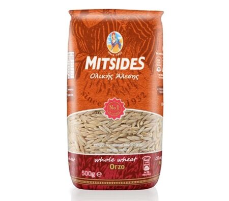 MITSIDES WHOLE WHEAT ORZO 500GR