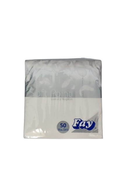 FAY SOFT POINT LUXURY WHITE 2PLY 38x38CM