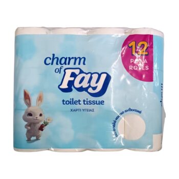 FAY CHARM WHITE HYGIENE PAPER 12 PCS