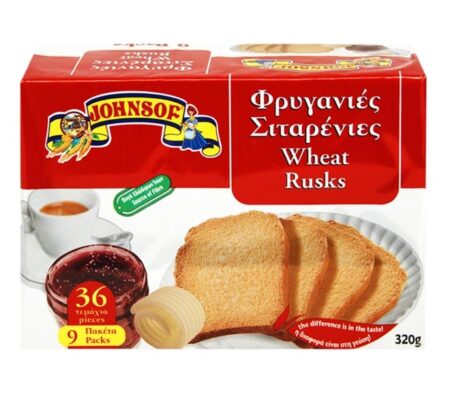 JOHNSOF WHEAT RUSKS 320GR
