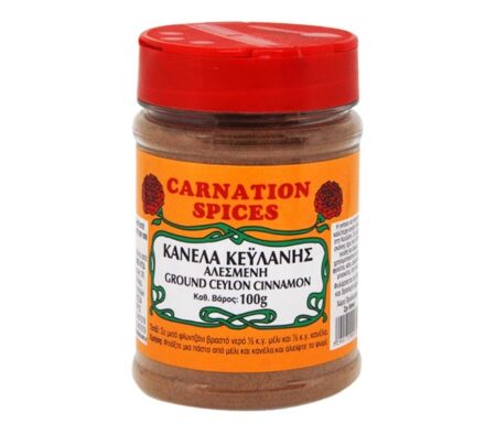 CARNATION SPICES CEYLON CINNAMON 100GR