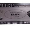 KAREN BLACK DISPOSABLE GLOVES L 100PCS