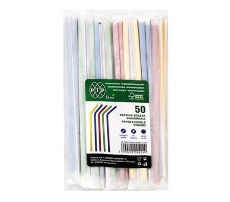 PIP PAPER STRAWS 50PCS