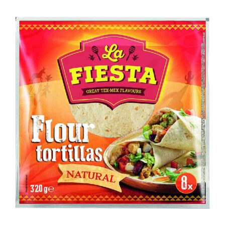 LA FIESTA FLOUR TORTILLAS NATURAL 320GR