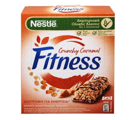 NESTLE FITNESS CRUNCHY CARAMEL BARS 6PCS