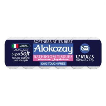 ALOKOZAY BATHROOM TISSUE 2 PLY x 12 PCS