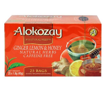 ALOKOZAY GINGER LEMON & HONEY TEA 25PCS