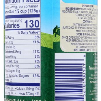 AMBROSIA DEVON CUSTARD 400GR