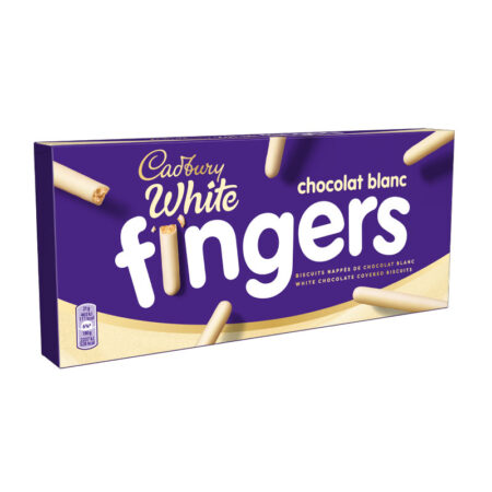 CADBURY WHITE FINGERS 114GR