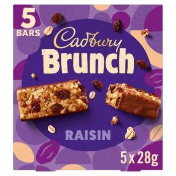 CADBURY BRUNCH BAR RAISIN 5X28GR