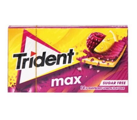 TRIDENT RASPBERRY&LEMON SUGAR FREE 27GR