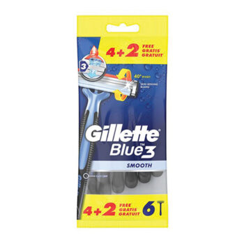 GILLETTE BLUE III SMOOTH 4+2PCS