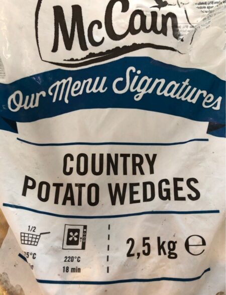 MC CAIN COUNTRY POTATO WEDGES 2.5KG