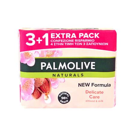 PALMOLIVE SOAP ALMOND & MILK 4Χ90GR