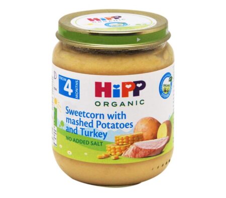 HIPP SWEETCORN WITH MASHED POTATOES