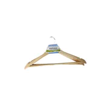 COSBRO NATURAL WOODEN HANGER 3PCS